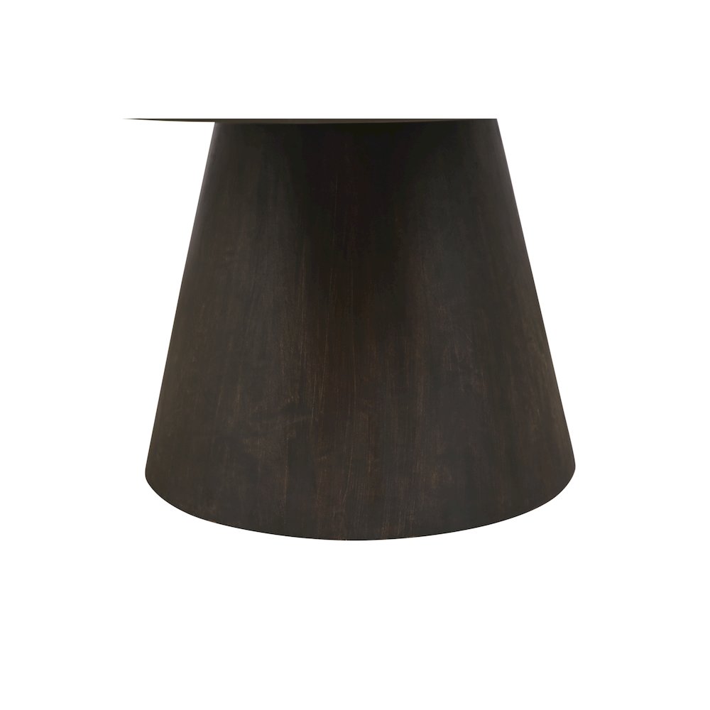 Jaden 72" Solid Wood Dining Table in Charred Ember Finish. Picture 4