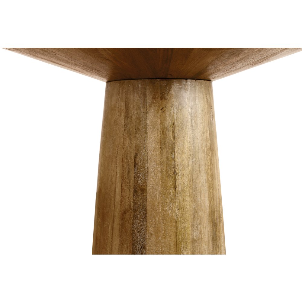 Mid-Century Jaden Round Bar Table in Distressed Natural. Picture 4