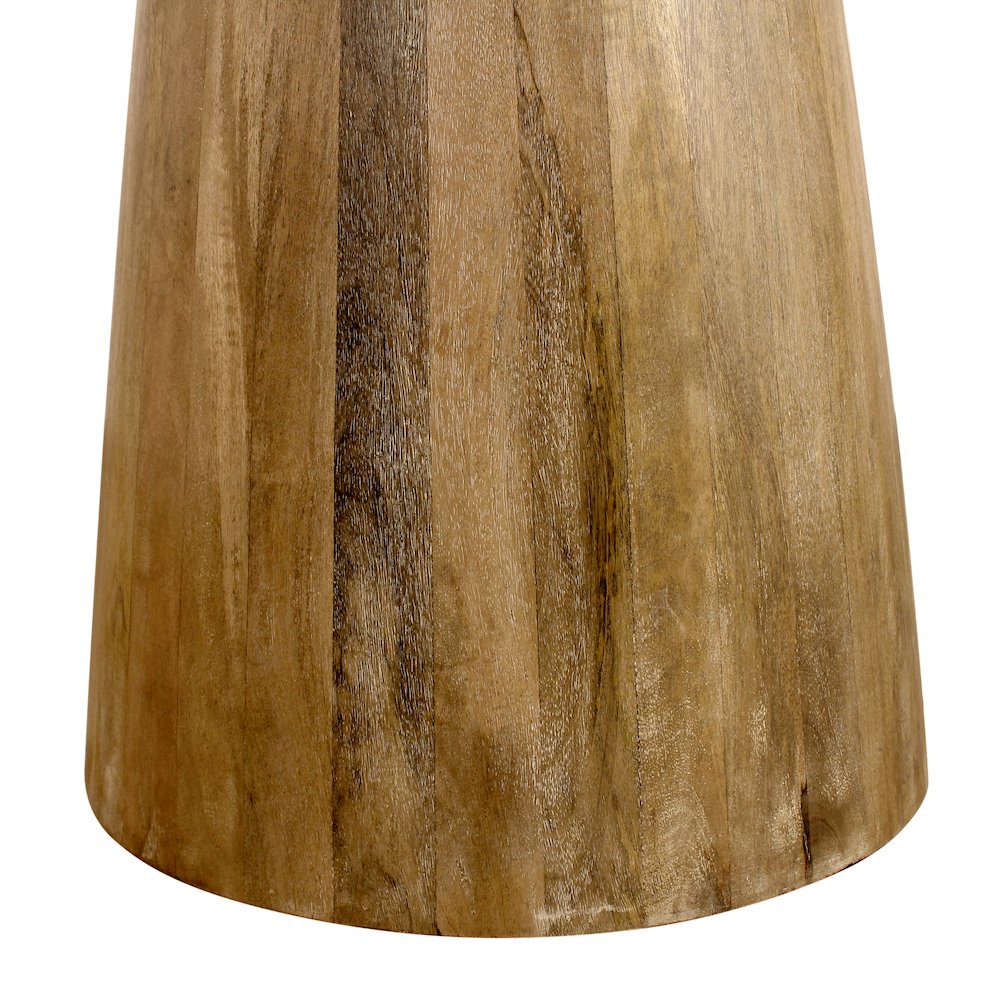 Mid-Century Jaden Round Bar Table in Distressed Natural. Picture 6