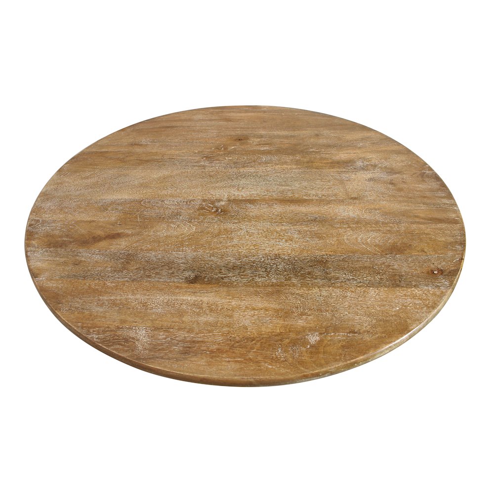 Mid-Century Jaden Round Bar Table in Distressed Natural. Picture 7