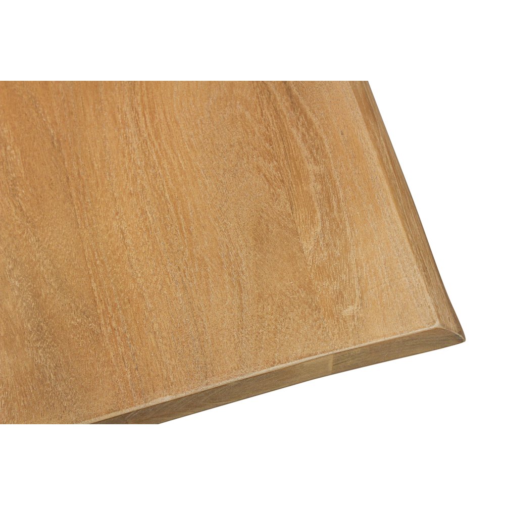 Sycamore Solid Wood Live Edge Square Coffee Table in Natural. Picture 5