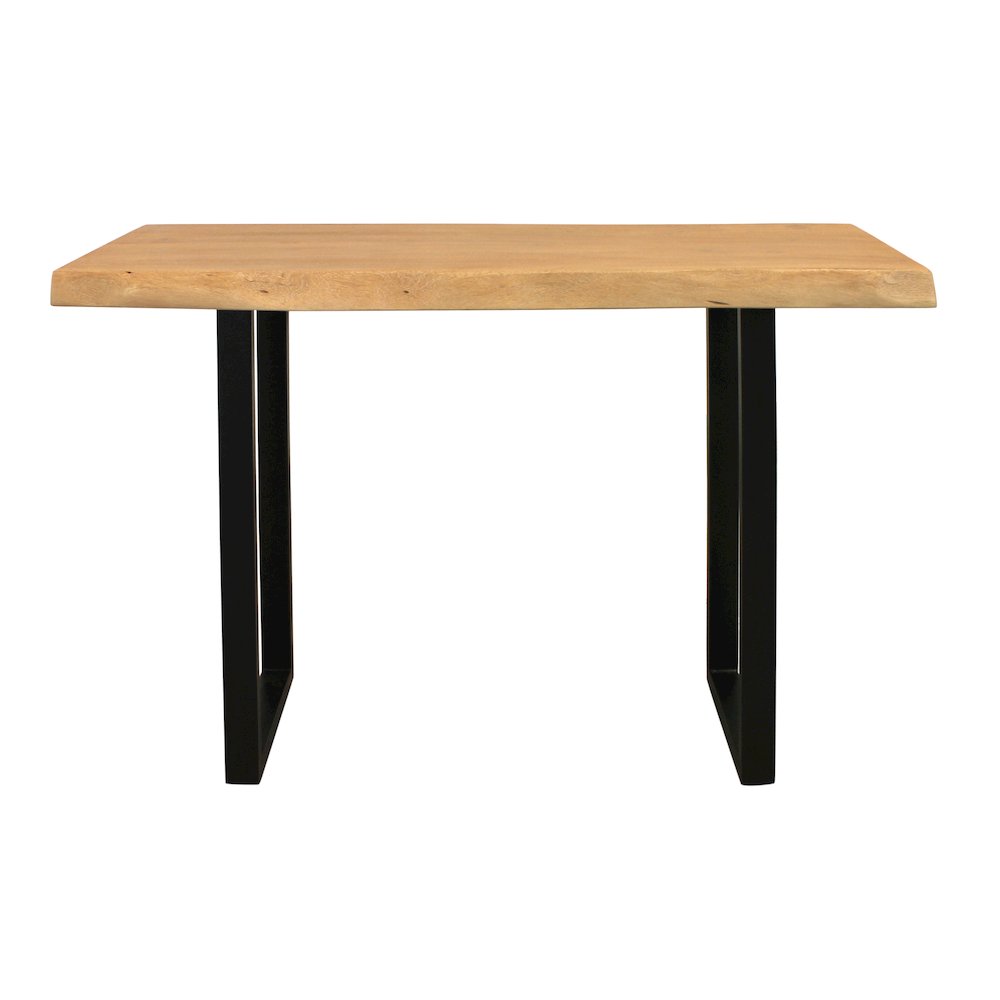 Sycamore Rustic Solid Wood Console Table with Live Edge in a Natural Finish. Picture 3