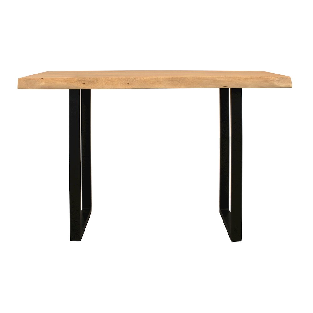 Sycamore Rustic Solid Wood Console Table with Live Edge in a Natural Finish. Picture 4