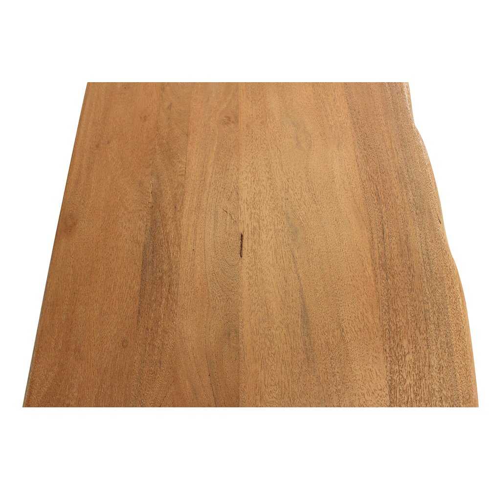 Sycamore Rustic Solid Wood Console Table with Live Edge in a Natural Finish. Picture 6