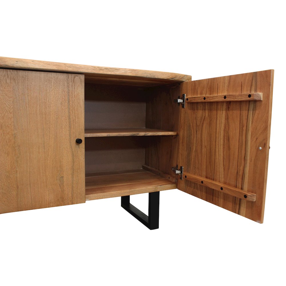Sycamore Live Edge Credanza in Acacia Wood. Picture 4