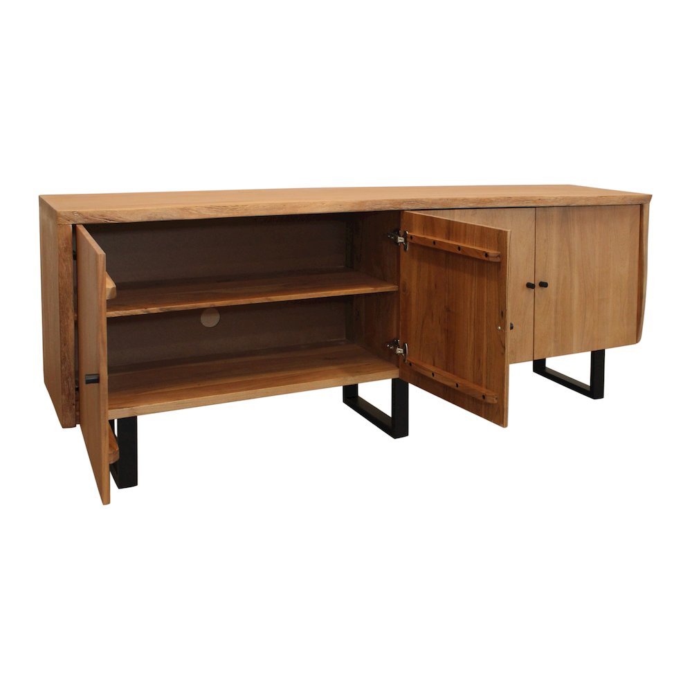Sycamore Live Edge Credanza in Acacia Wood. Picture 5