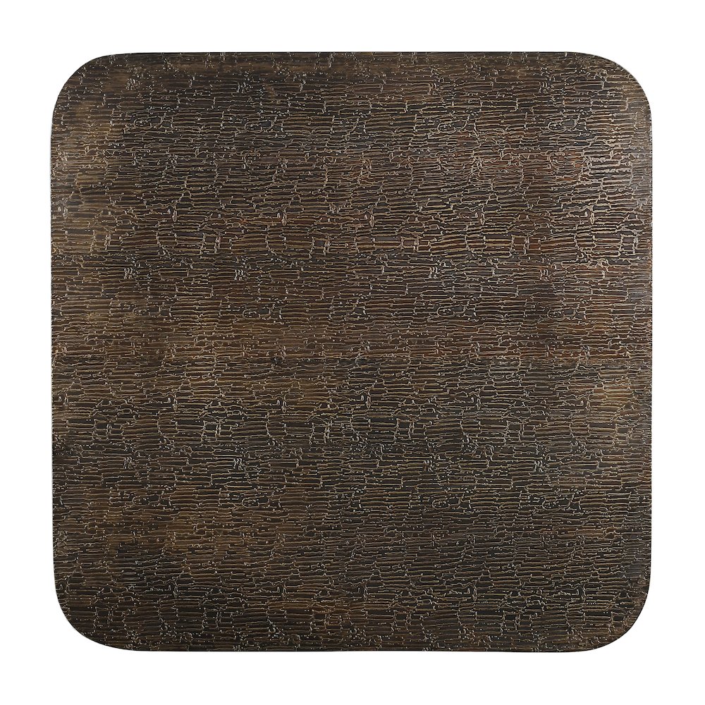 Landon 36" Cocktail Table in Stamped Brass. Picture 10