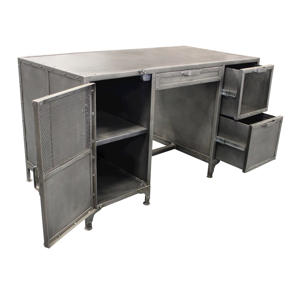 Sheridan 3-Drawer 1-Door Desk. Picture 2