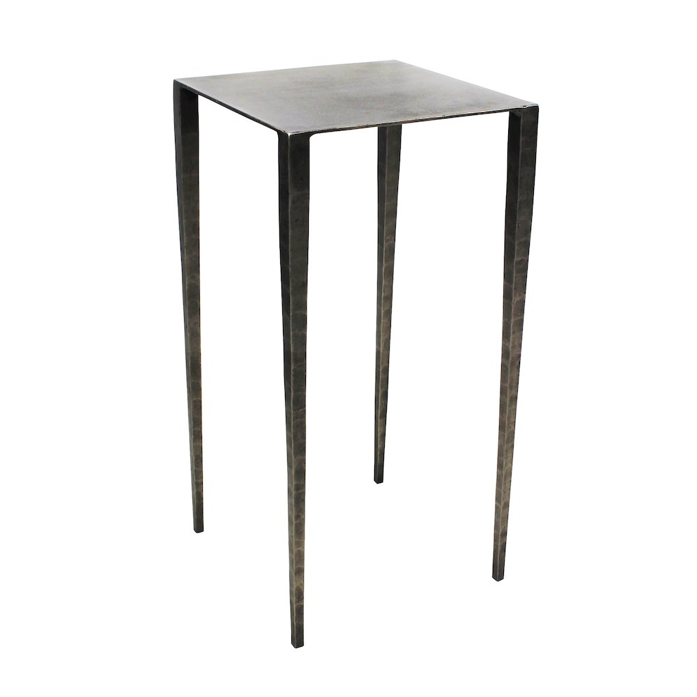 Modern Sheridan Noah Side Table in Antique Nickel. Picture 1