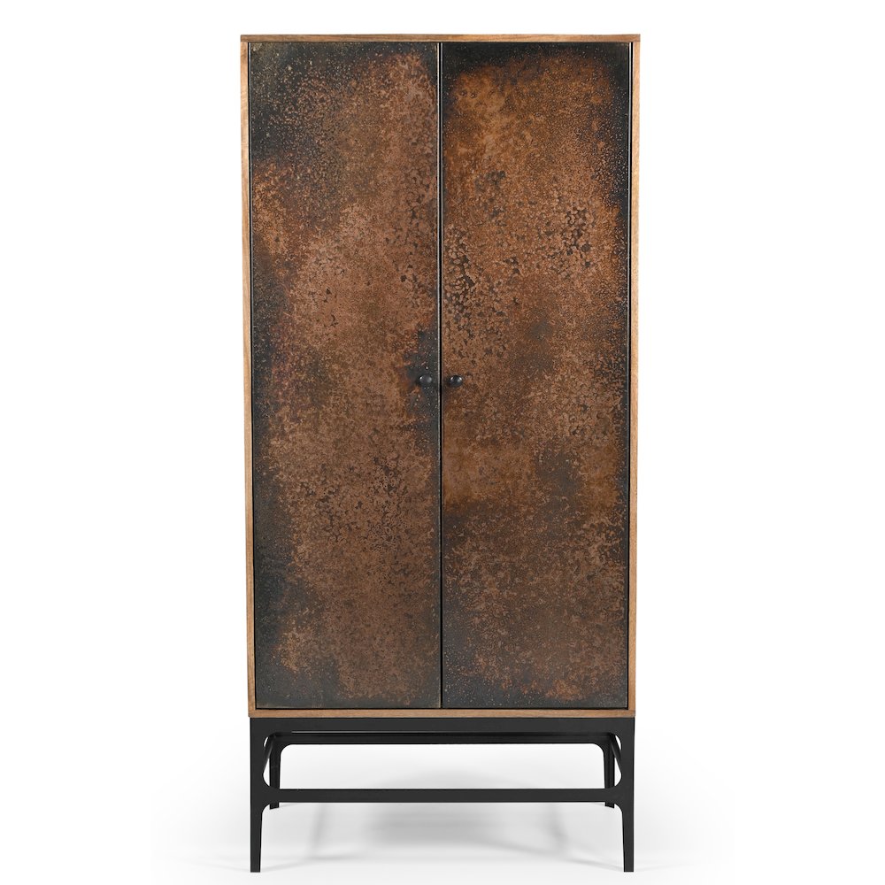 Balthazar Cabinet in Dark Copper Toned Iron. Picture 1