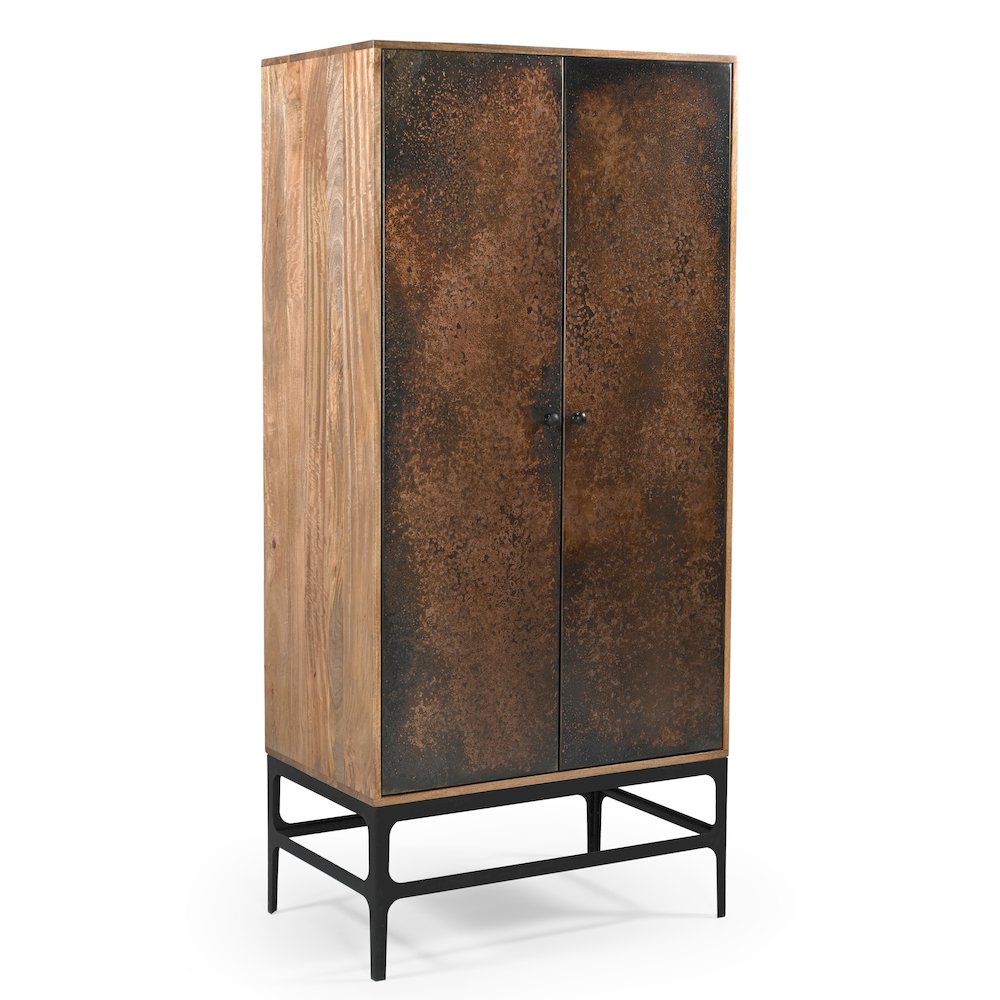 Balthazar Cabinet in Dark Copper Toned Iron. Picture 2