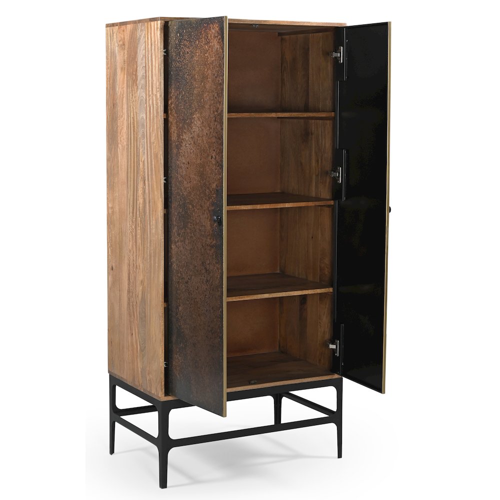 Balthazar Cabinet in Dark Copper Toned Iron. Picture 3