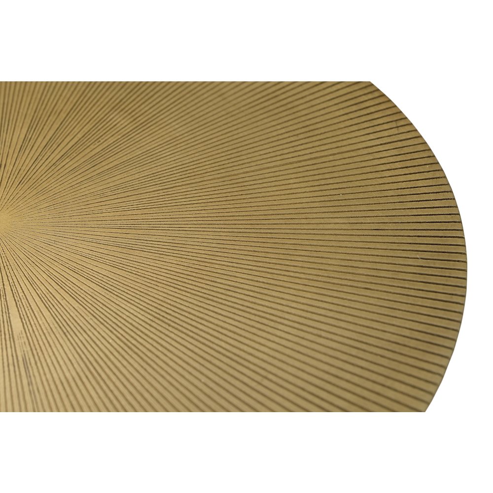 Galahad Iron Side Table in Textured Brass. Picture 3