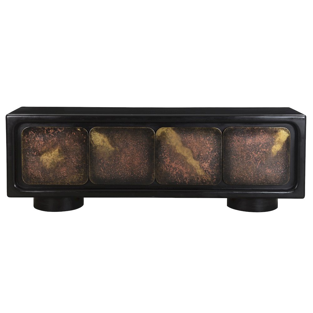 Balthazar 4-Door Sideboard in Multi-color Toned Iron. Picture 2