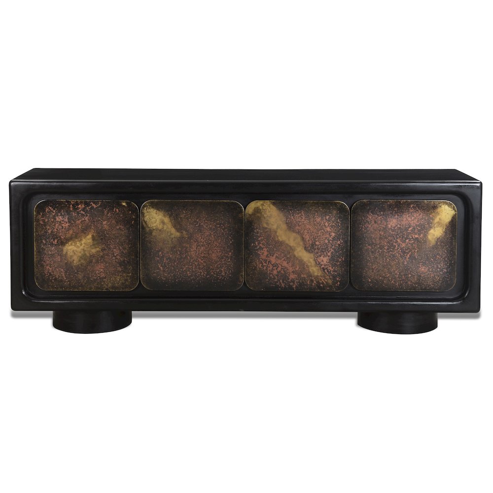 Balthazar 4-Door Sideboard in Multi-color Toned Iron. Picture 1
