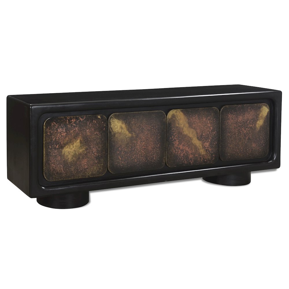 Balthazar 4-Door Sideboard in Multi-color Toned Iron. Picture 3