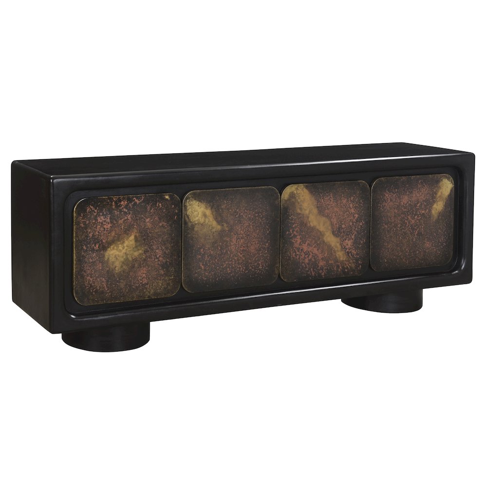 Balthazar 4-Door Sideboard in Multi-color Toned Iron. Picture 6