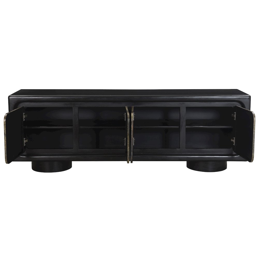 Balthazar 4-Door Sideboard in Multi-color Toned Iron. Picture 8