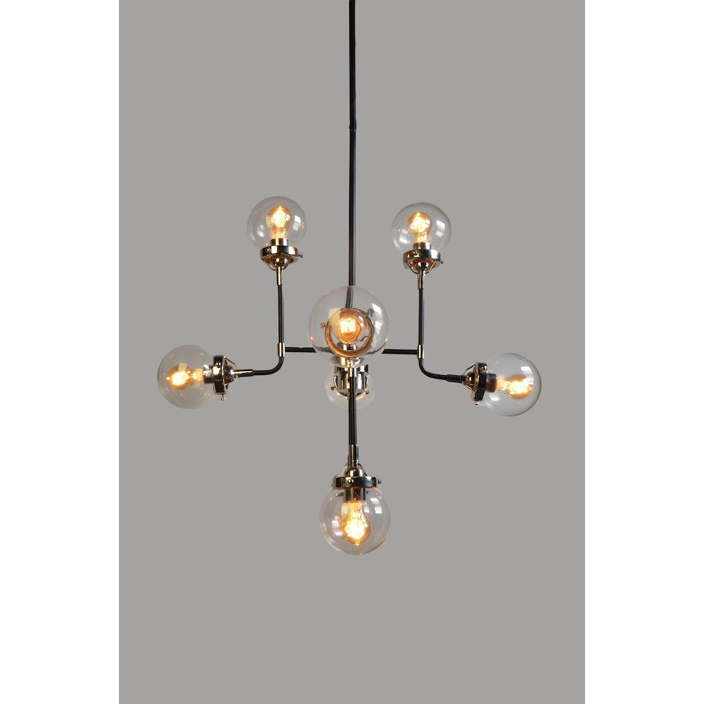 Emma Transitional Iron Pendant. Picture 1