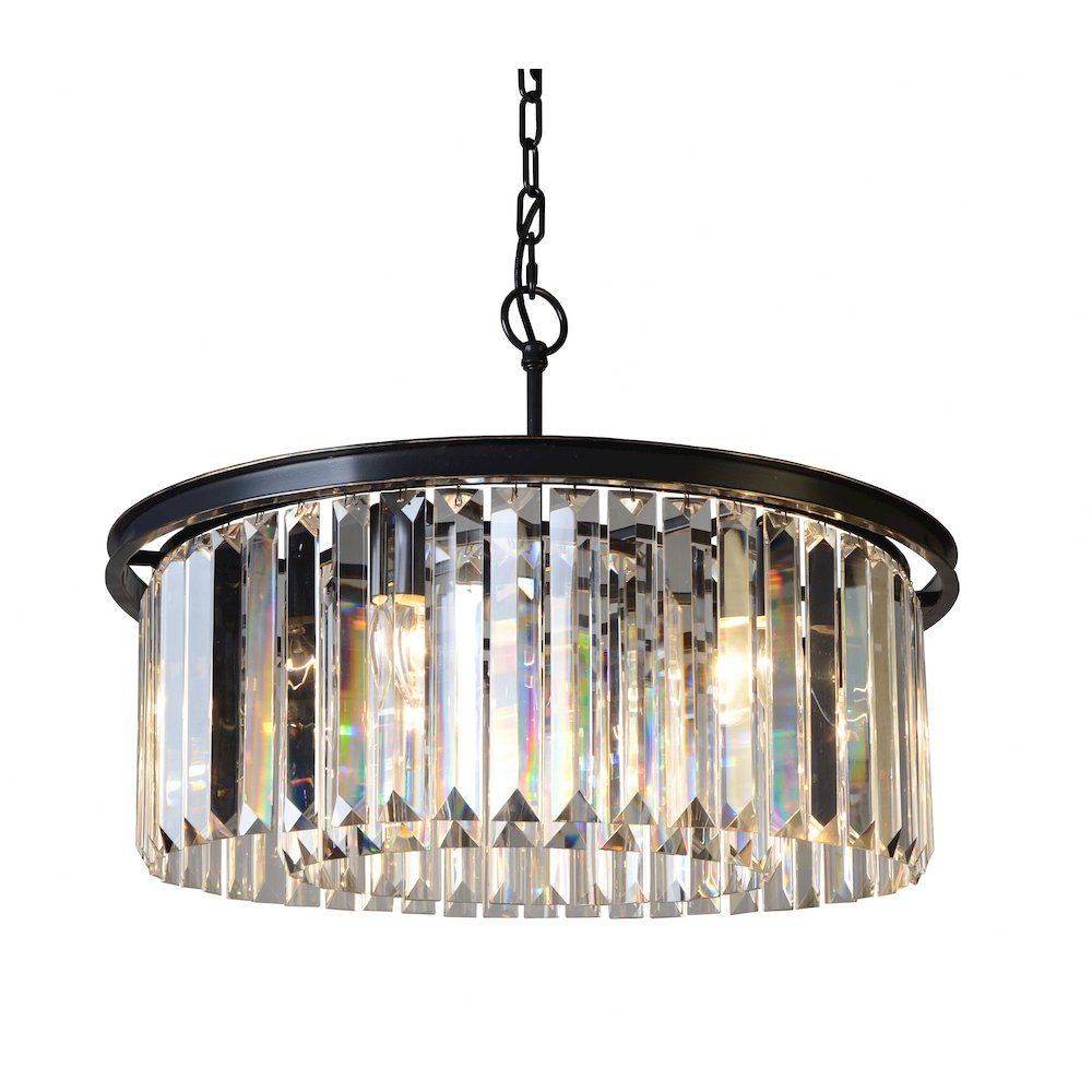 Charlotte Round Crystal Pendant. Picture 1