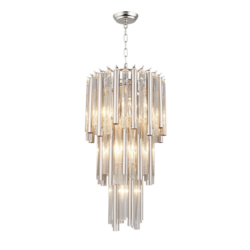 Helena 3-Tier Glass Pendant. Picture 1