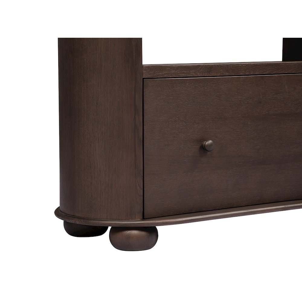 Astrid 1-Drawer Bookcase In Appalachian Brown. Picture 7