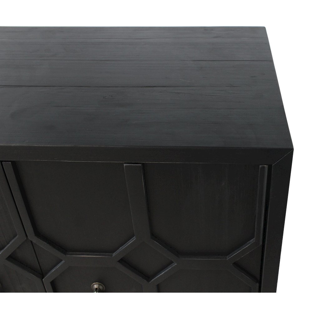 Samara 6-Door Sideboard - Black. Picture 8