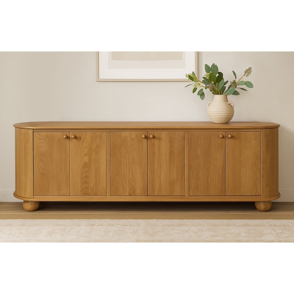 Astrid 6-Door Sideboard in Natural. Picture 2