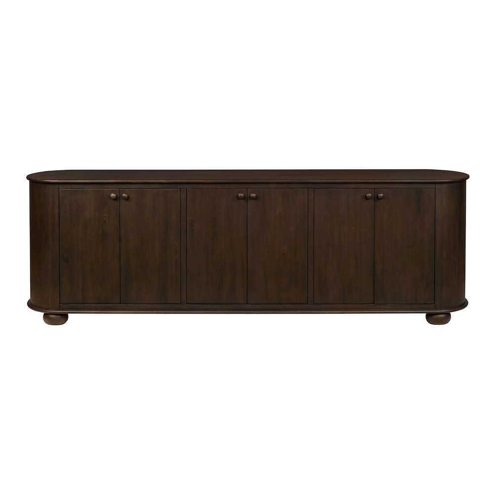 Astrid 6-Door Sideboard in Barista Brown. Picture 1