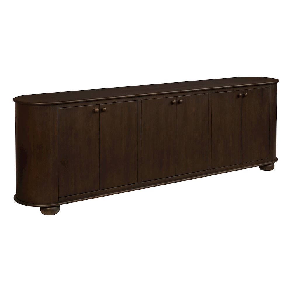 Astrid 6-Door Sideboard in Barista Brown. Picture 3