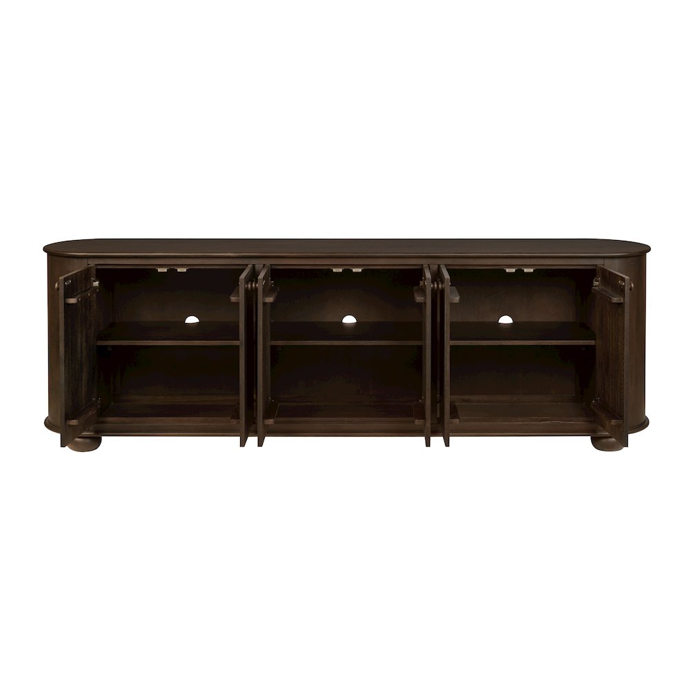 Astrid 6-Door Sideboard in Barista Brown. Picture 4