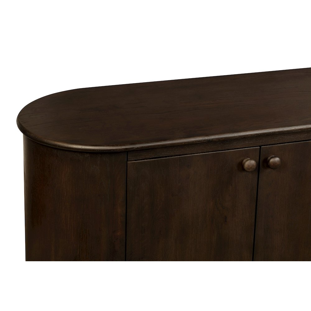 Astrid 6-Door Sideboard in Barista Brown. Picture 6
