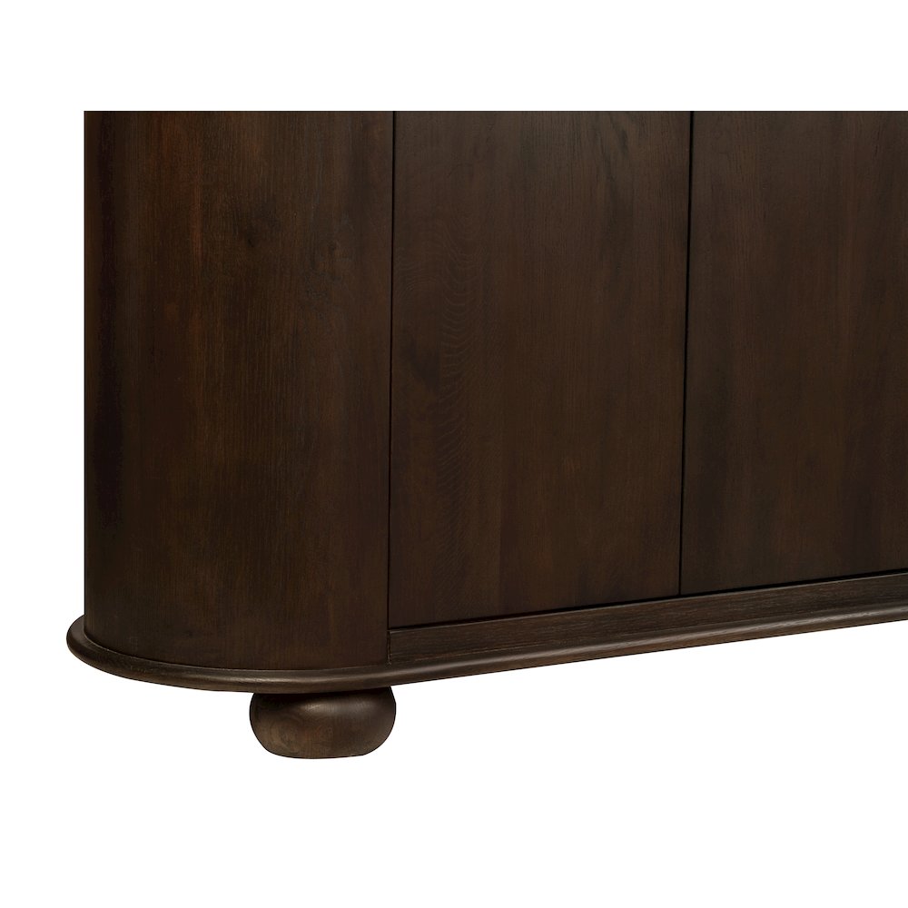 Astrid 6-Door Sideboard in Barista Brown. Picture 8