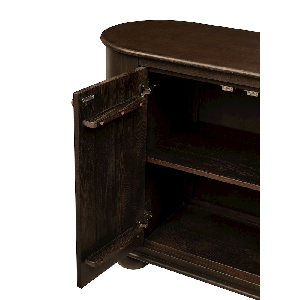 Astrid 6-Door Sideboard in Barista Brown. Picture 9