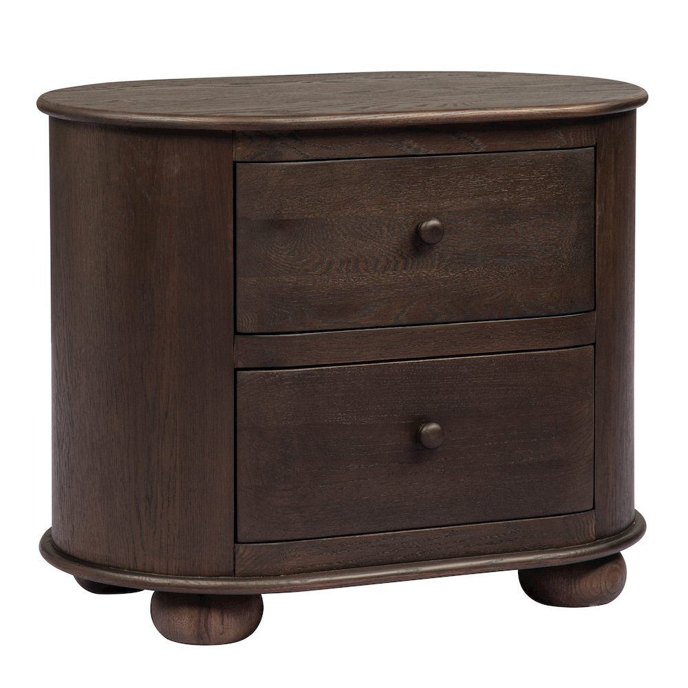 Astrid 2 - Drawer Nightstand In Appalachian Brown. Picture 1