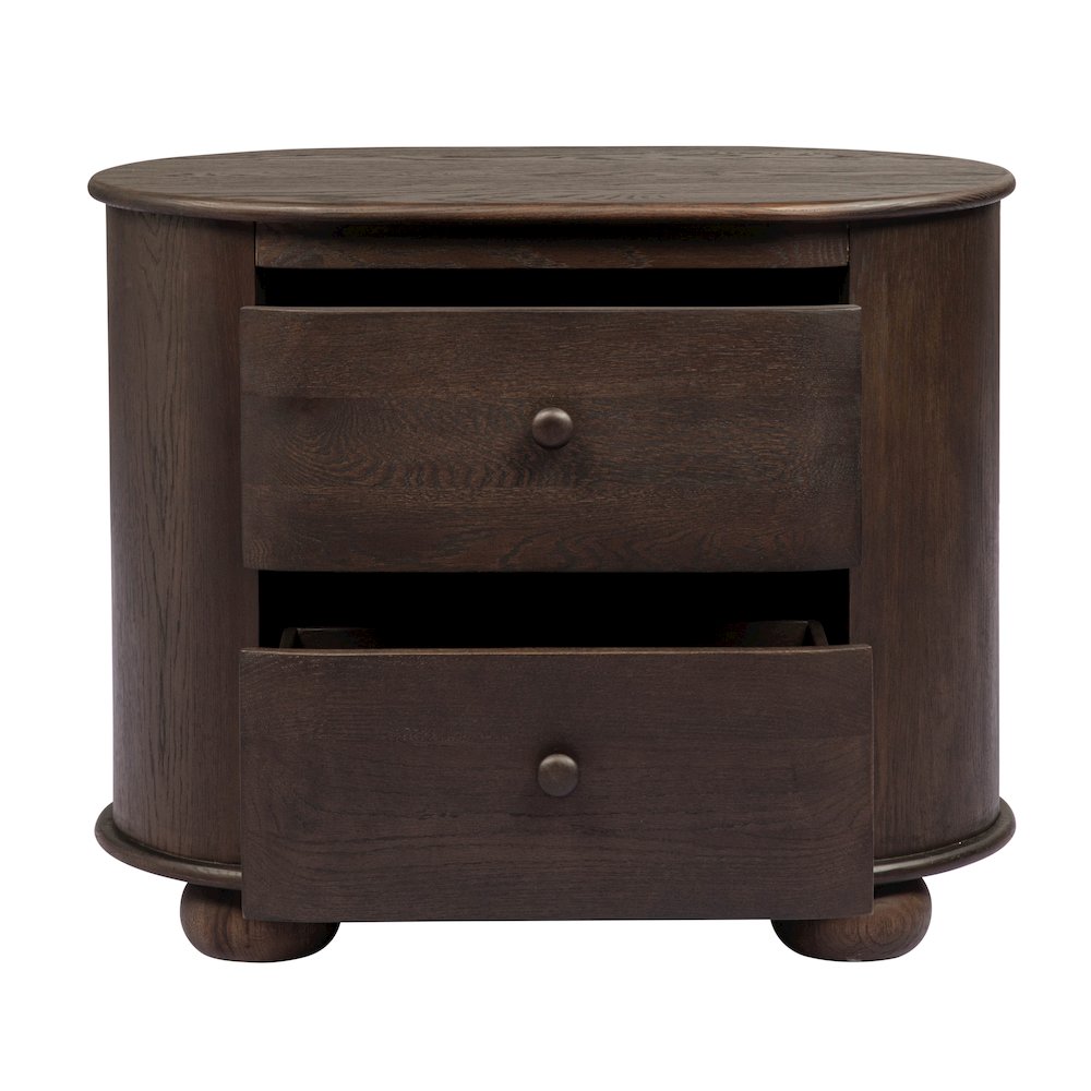 Astrid 2 - Drawer Nightstand In Appalachian Brown. Picture 4