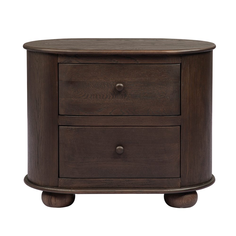 Astrid 2 - Drawer Nightstand In Appalachian Brown. Picture 2