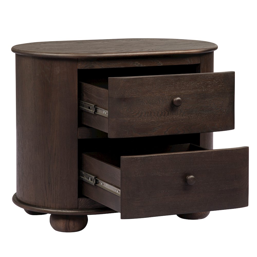 Astrid 2 - Drawer Nightstand In Appalachian Brown. Picture 5