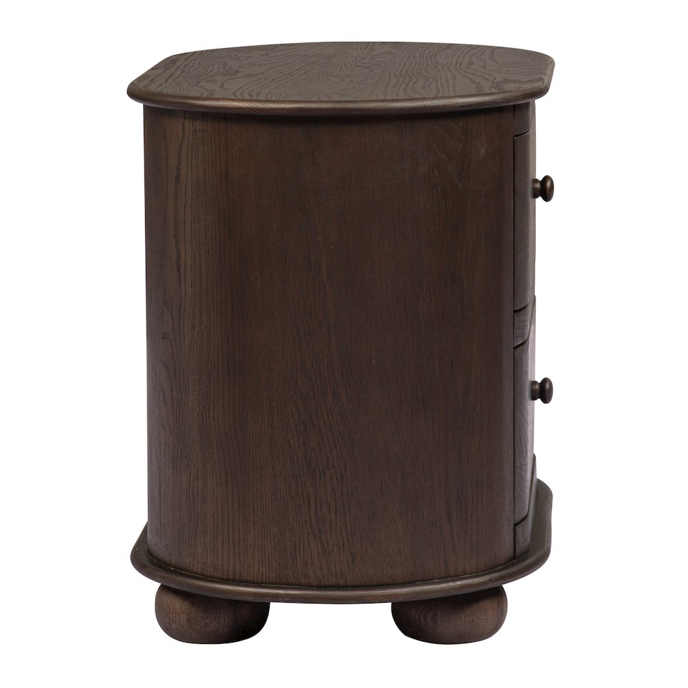 Astrid 2 - Drawer Nightstand In Appalachian Brown. Picture 6