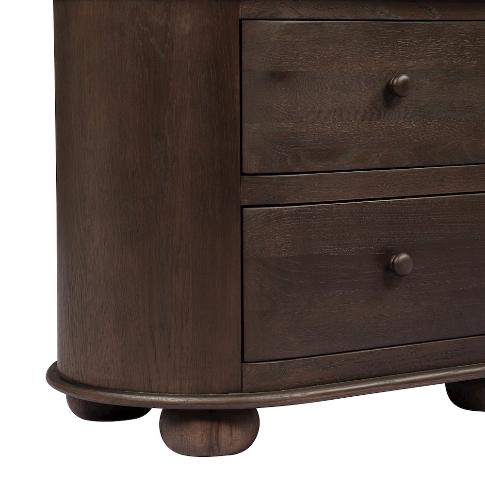 Astrid 2 - Drawer Nightstand In Appalachian Brown. Picture 7