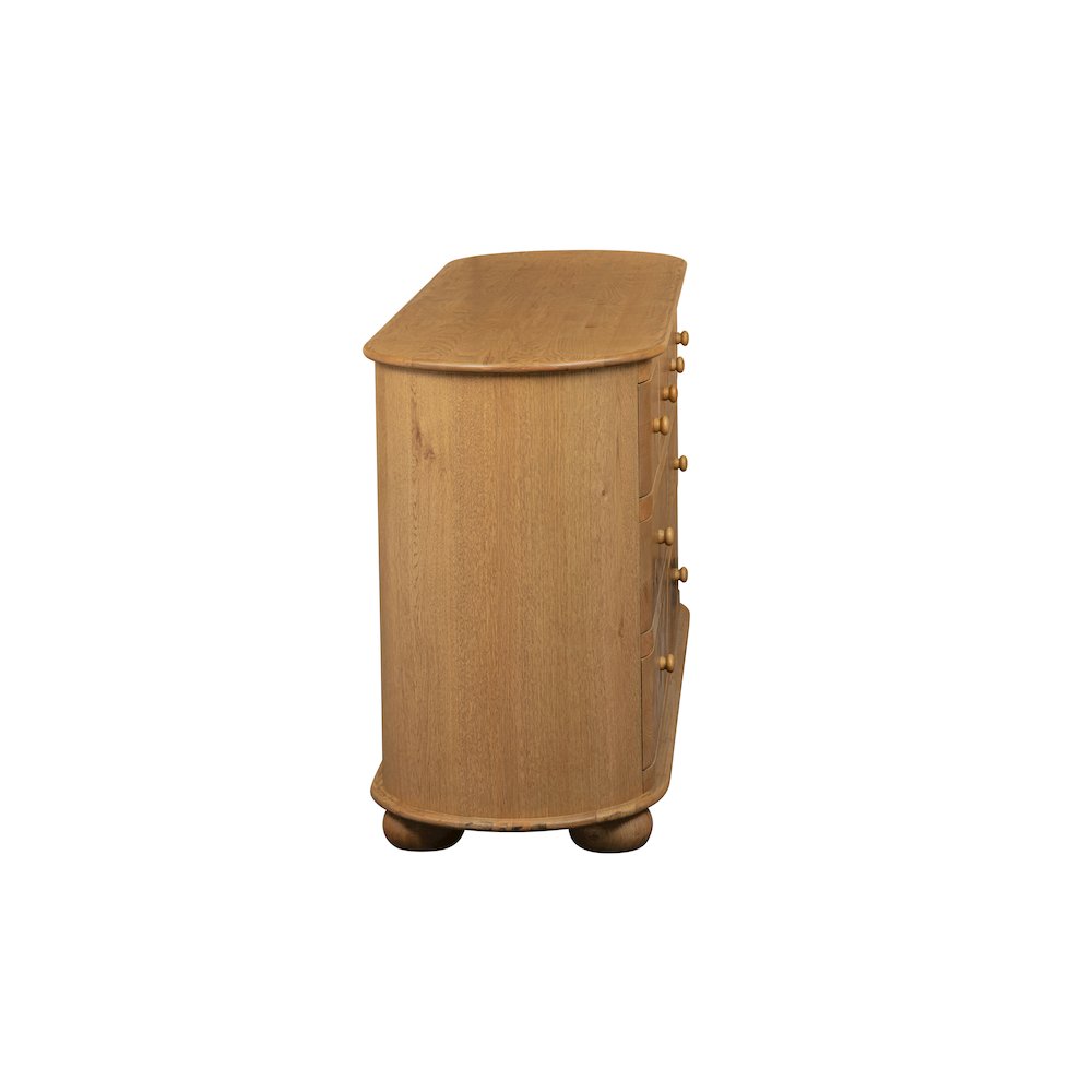 Astrid 8 - Drawer Dresser In Solid Oak Wood. Picture 6