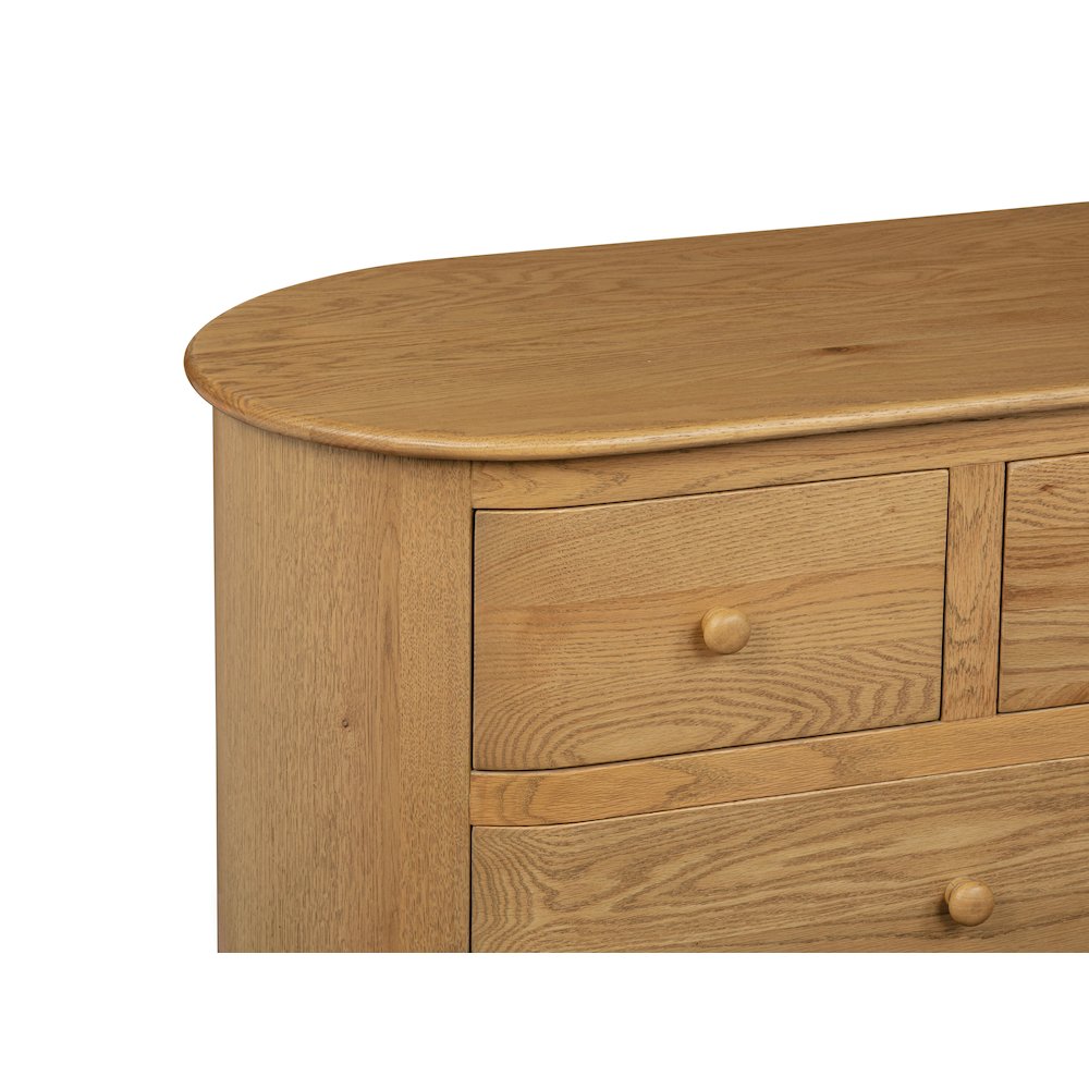 Astrid 8 - Drawer Dresser In Solid Oak Wood. Picture 8