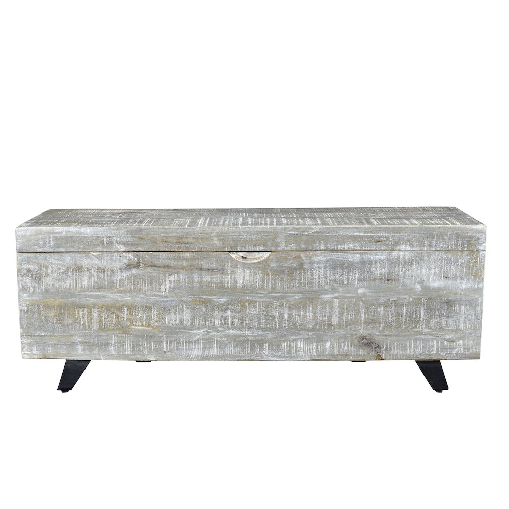 Rockefeller Storage Chest in Gray. Picture 1