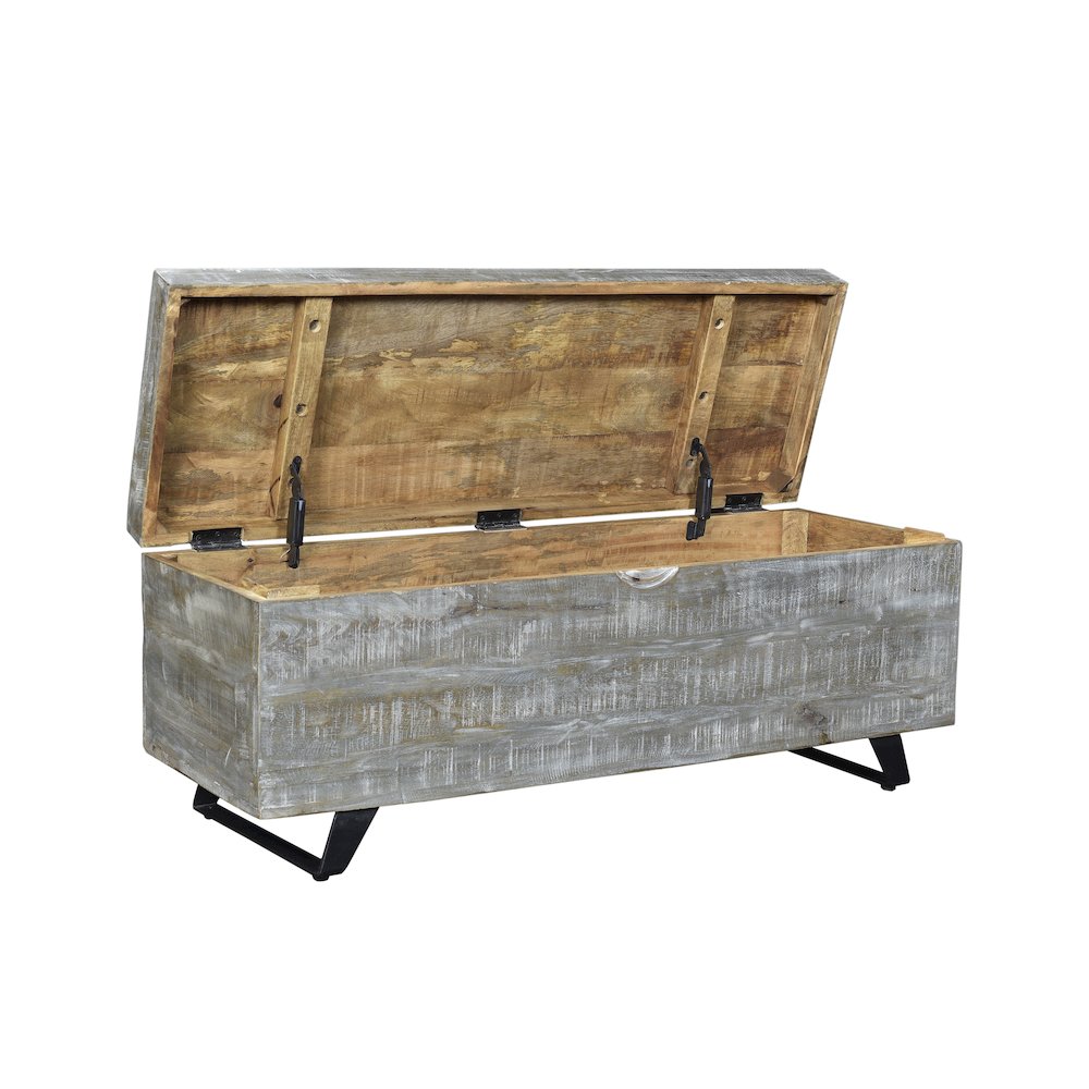 Rockefeller Storage Chest in Gray. Picture 3