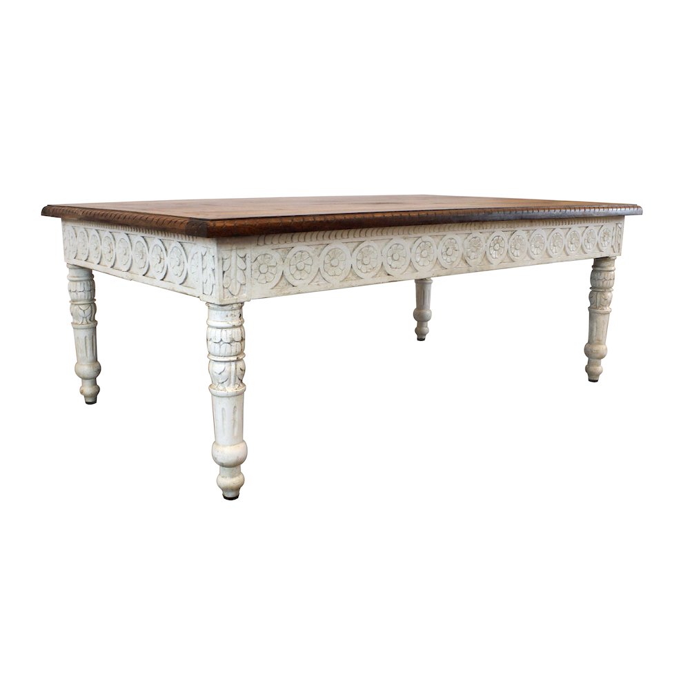 Bay Hand-Carved Cocktail Table. Picture 2