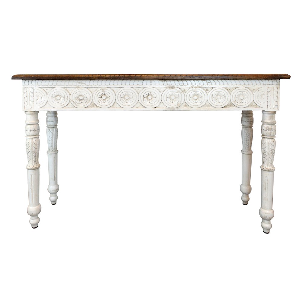 Bay Hand-Carved Console Table. Picture 1