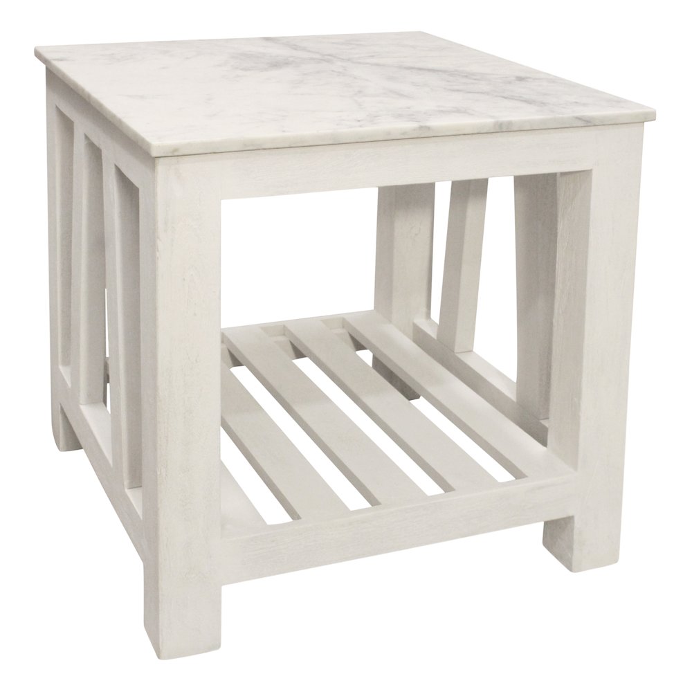 Bellamy Marble End Table in Sur Tone. Picture 2