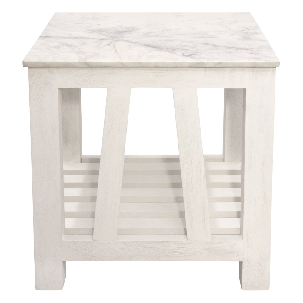 Bellamy Marble End Table in Sur Tone. Picture 3