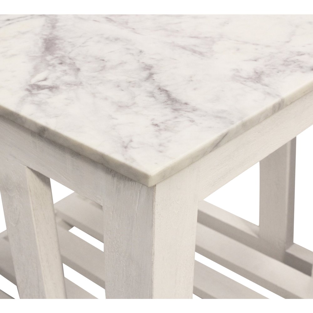 Bellamy Marble End Table in Sur Tone. Picture 4