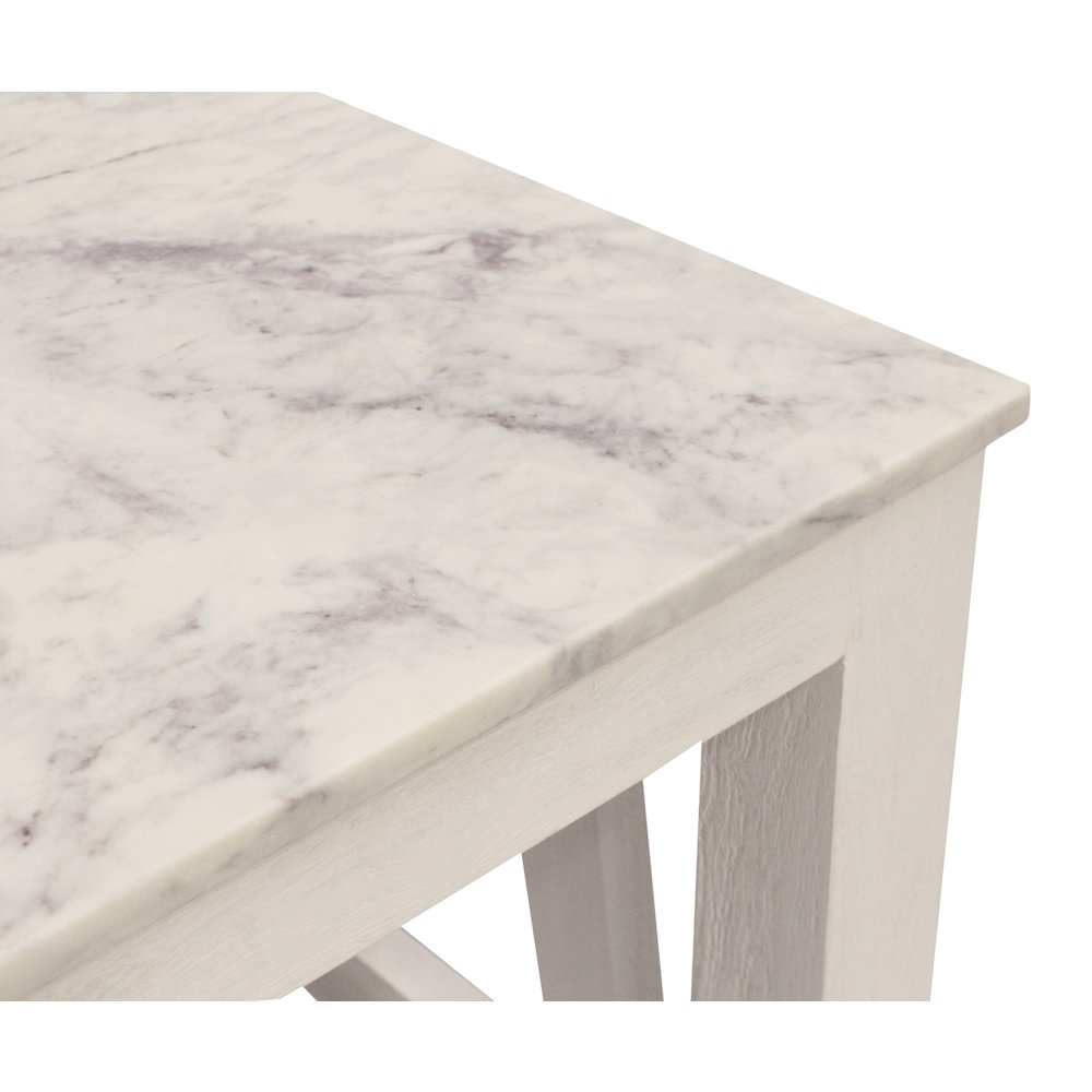 Bellamy Marble End Table in Sur Tone. Picture 5